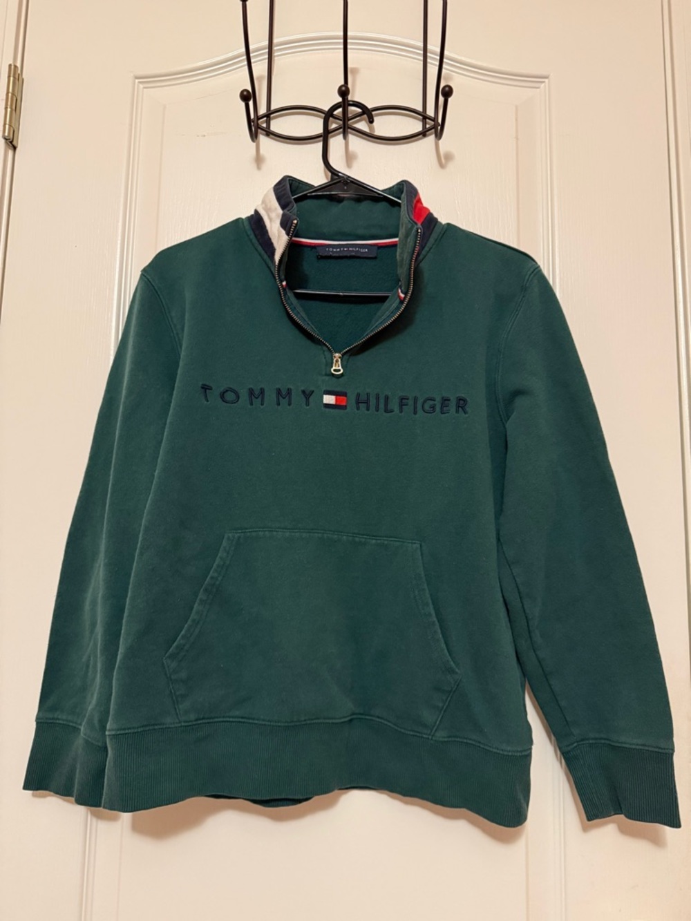 Tommy Hilfiger Forest Green Half-Zip Pullover